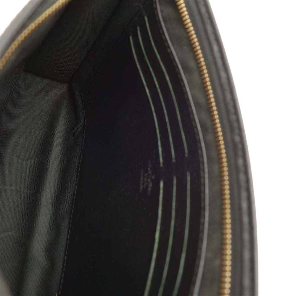 LOUIS VUITTON ルイ・ヴィトン M61692 モノグラム エクリプス ポシェット ヴォワヤージュ MM セカンド クラッチ バッグ ブラック系 グレー系【中古】