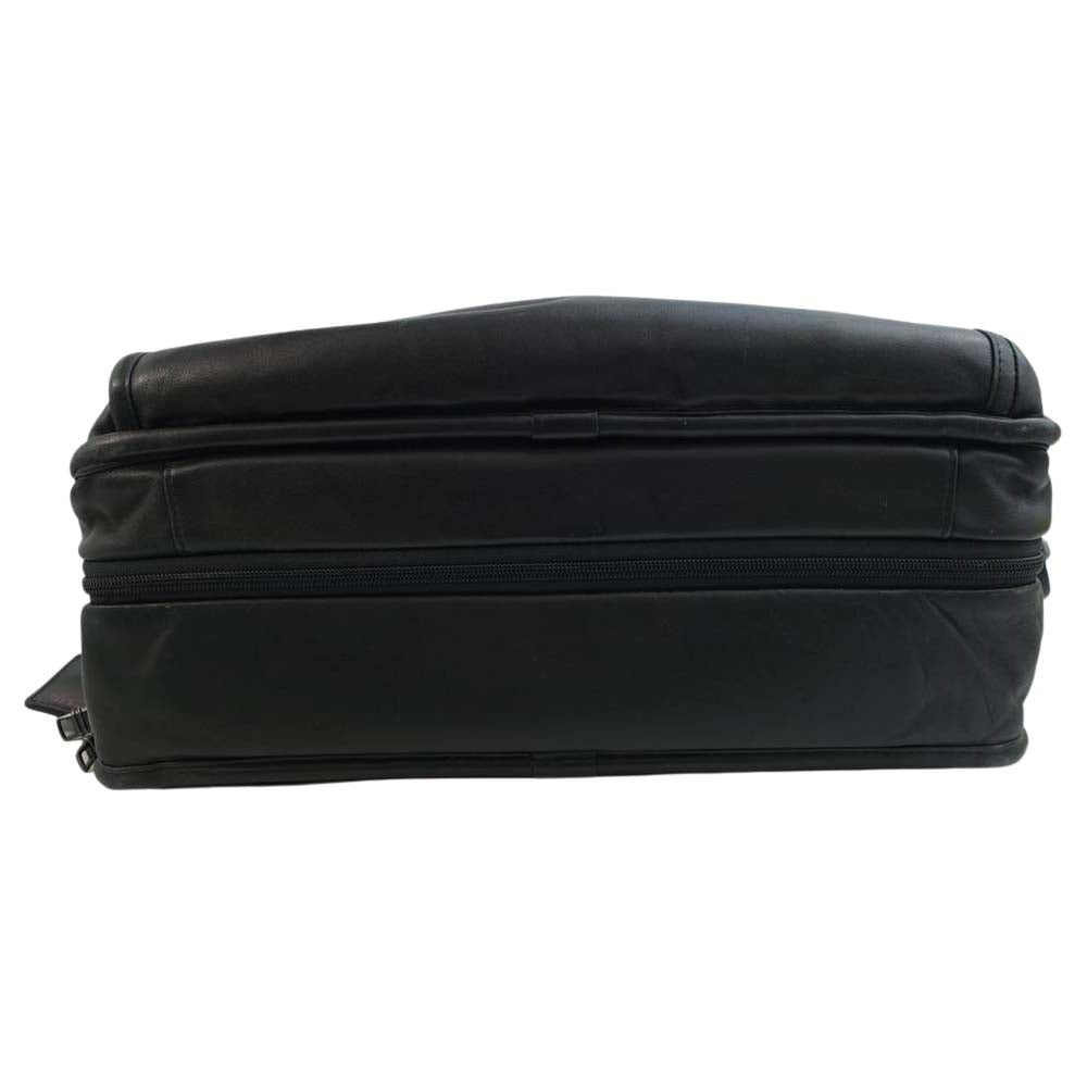 TUMI トゥミ 117321-1041 Expandable Organizer Laptop Brief Alpha 3 アルファ エクスパンダブル オーガナイザー レザー ブリーフケース ビジネスバッグ ブラック系【中古】
