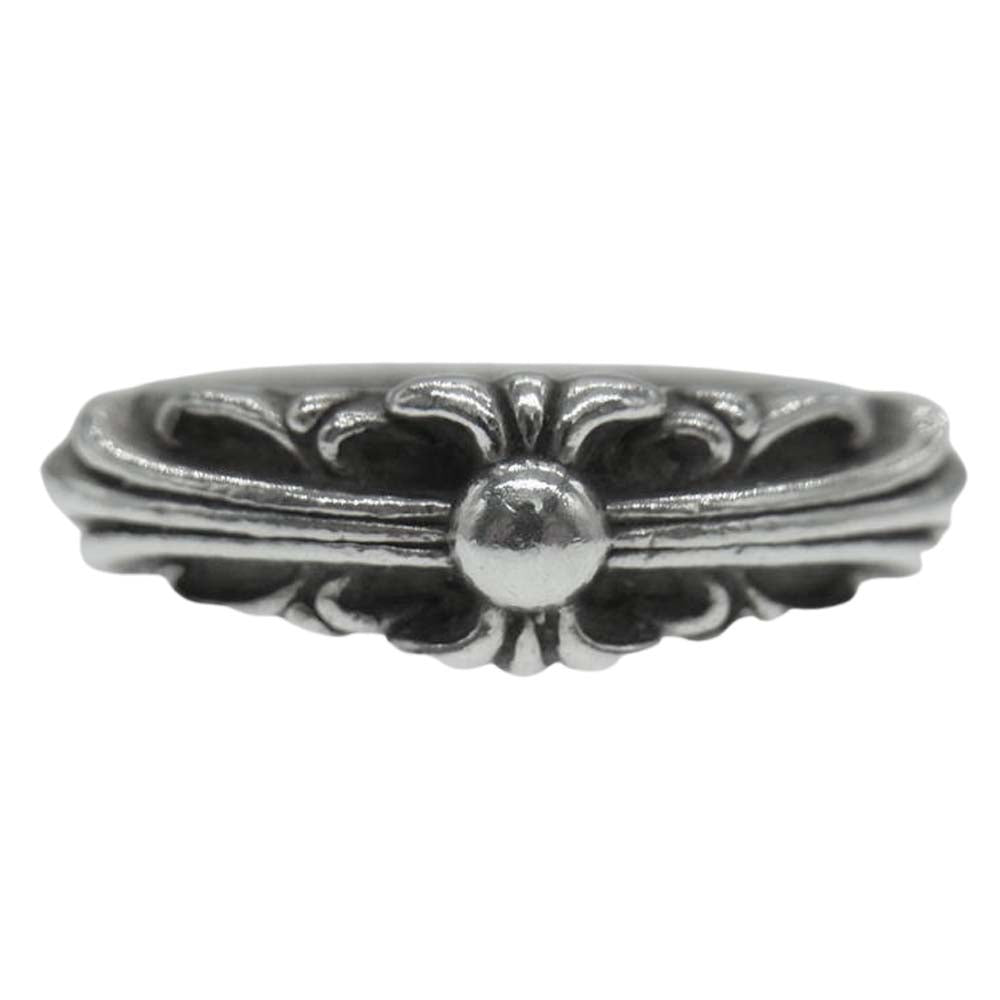 CHROME HEARTS クロムハーツ（原本無） BABY CLASSIC ベイビークラシック フローラルクロス リング シルバー系 8号【中古】