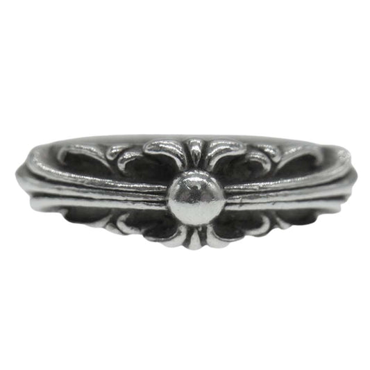 CHROME HEARTS クロムハーツ（原本無） BABY CLASSIC ベイビークラシック フローラルクロス リング シルバー系 8号【中古】