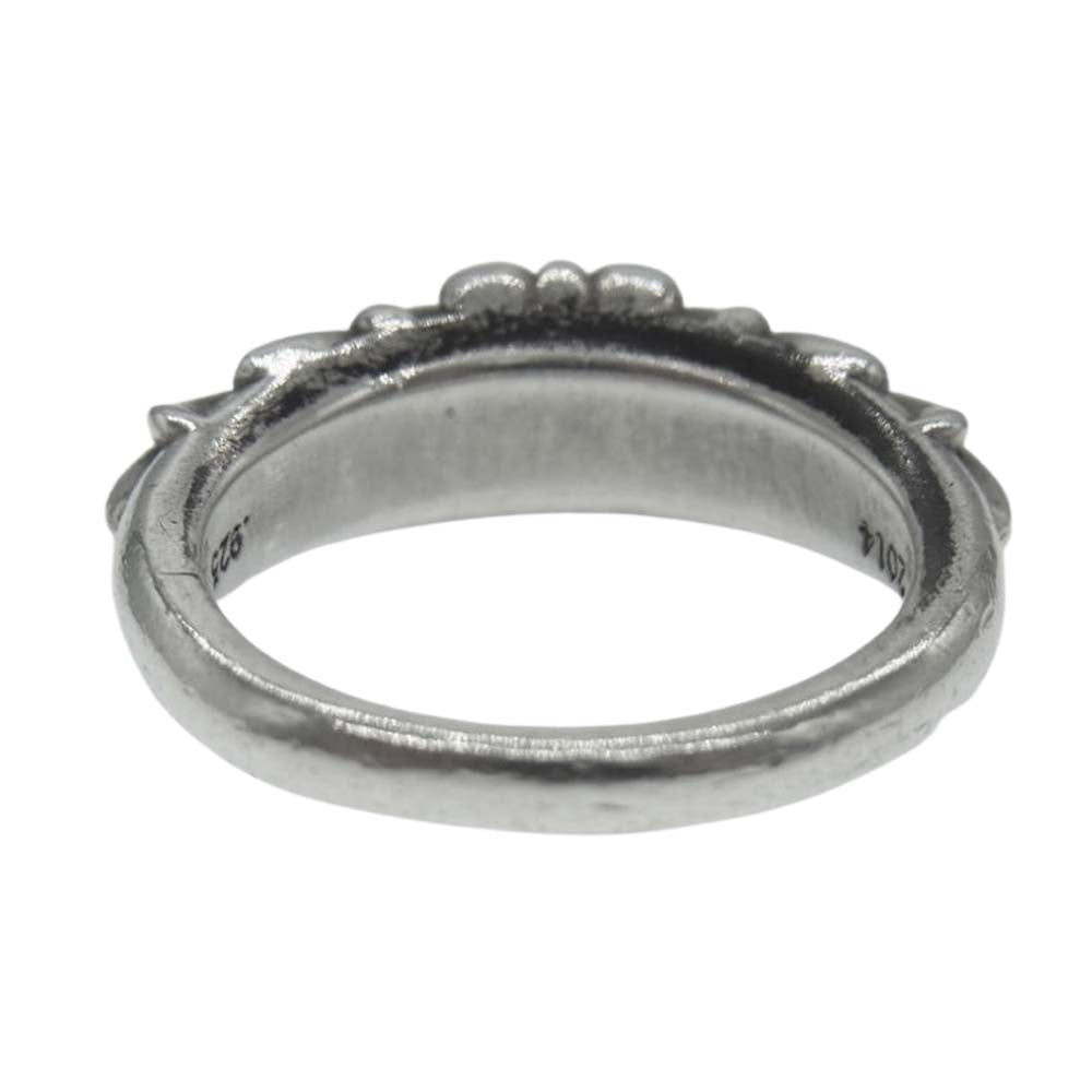 CHROME HEARTS クロムハーツ（原本無） BABY CLASSIC ベイビークラシック フローラルクロス リング シルバー系 8号【中古】