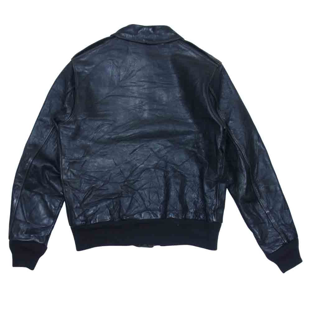 Buzz Rickson's バズリクソンズ BR80224 William Gibson Collection Black A-2 Long ウィリアム ギブソン ホースハイド フライト ジャケット ブラック系 38【中古】