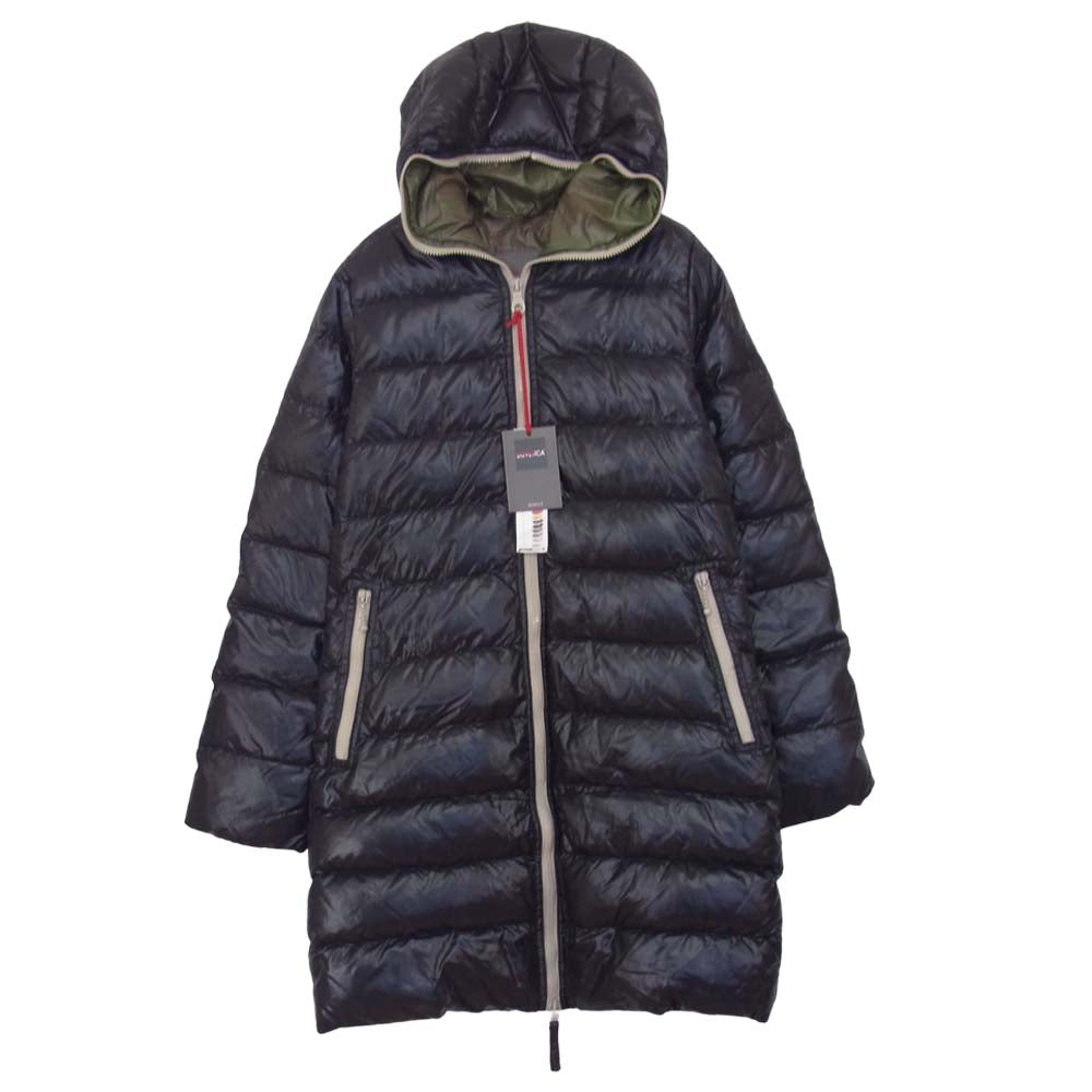DUVETICA デュベティカ 32-D.1140.00/1035.R ACE フルジップ フード ダウンコート ブラック系 40【中古】