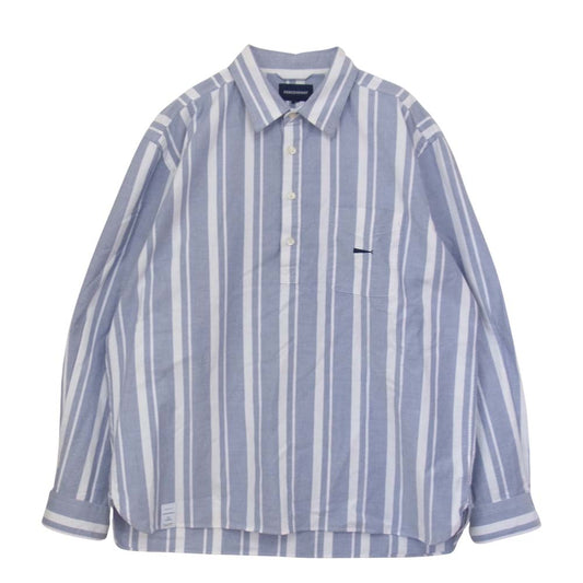 DESCENDANT ディセンダント VOIL PULLOVER LS SHIRT プルオーバー シャツ ブルー系 2【中古】
