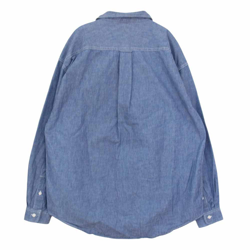 DESCENDANT ディセンダント VANNING CHAMBRAY LS SHIRT シャンブレー シャツ ブルー系 2【中古】