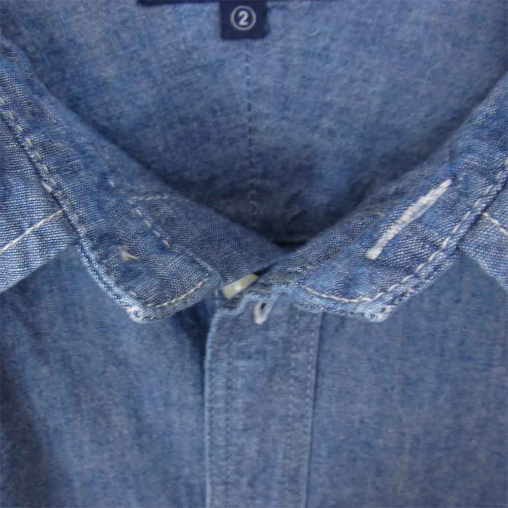 DESCENDANT ディセンダント VANNING CHAMBRAY LS SHIRT シャンブレー