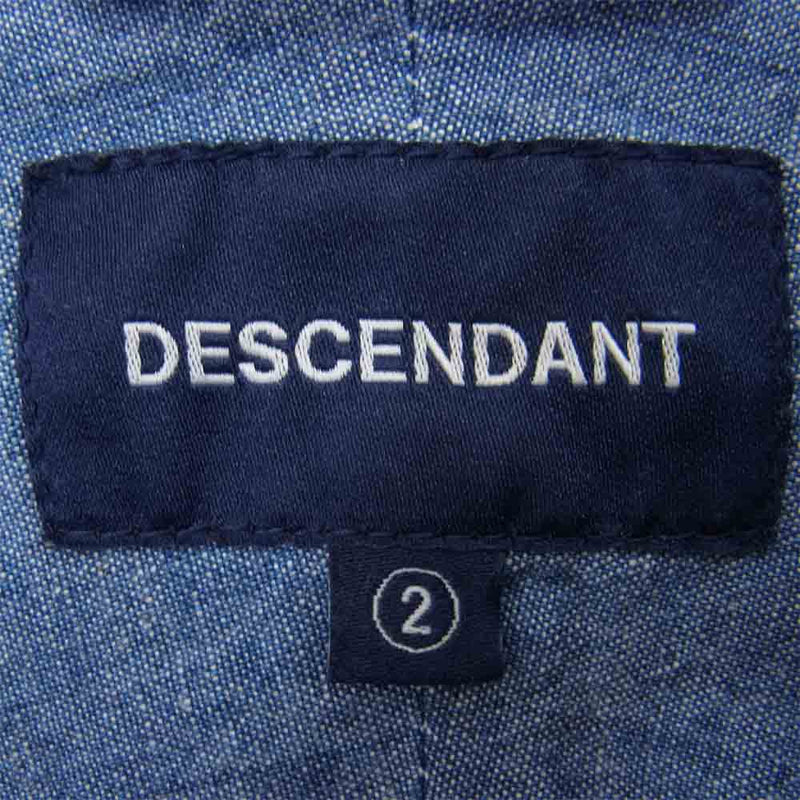 DESCENDANT ディセンダント VANNING CHAMBRAY LS SHIRT シャンブレー シャツ ブルー系 2【中古】