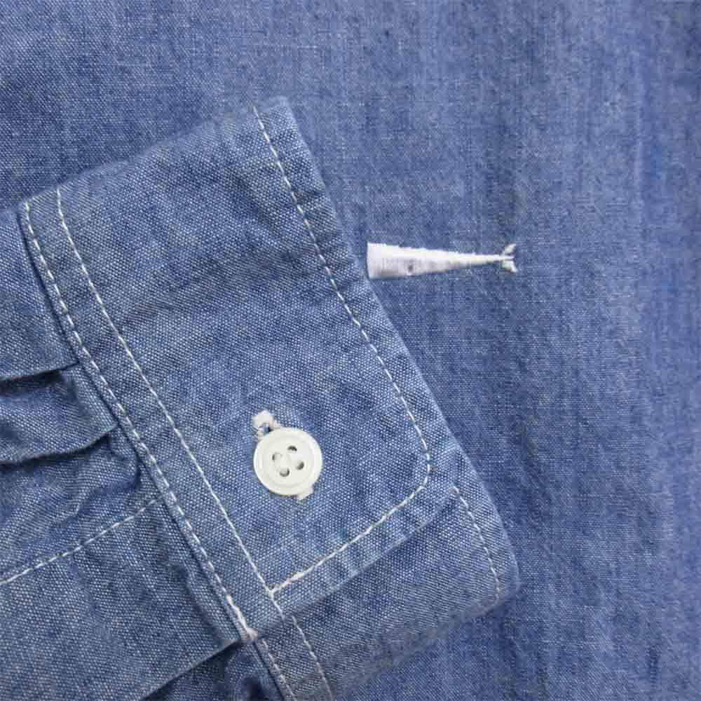 DESCENDANT ディセンダント VANNING CHAMBRAY LS SHIRT シャンブレー シャツ ブルー系 2【中古】