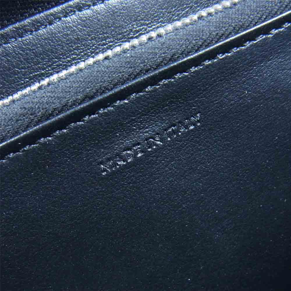 CELINE セリーヌ 10B553CUV 型押し ラウンドジップ ウォレット 長財布 ブラック系【中古】