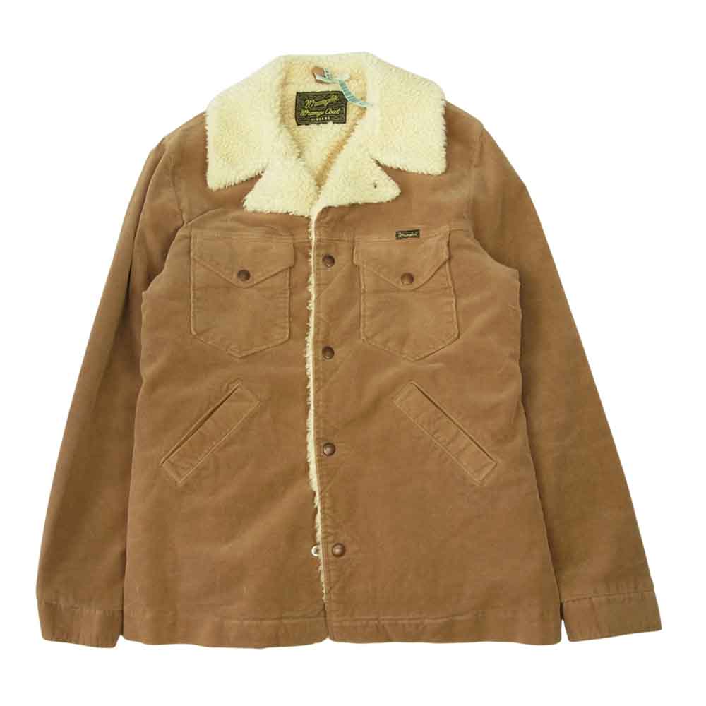 BEAMS ビームス ×wrangler ラングラー 別注 コーデュロイ ボア ジャケット ベージュ系 M【中古】