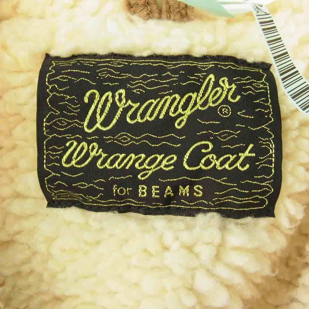BEAMS ビームス ×wrangler ラングラー 別注 コーデュロイ ボア ジャケット ベージュ系 M【中古】