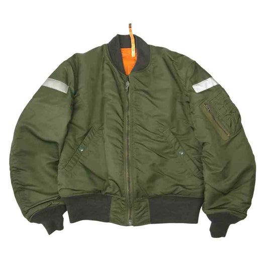 Buzz Rickson's バズリクソンズ BR13897 TYPE MA-1 D-TYPE GROUND CREW REFLECTOR CUSTOM フライトジャケット カーキ系 S【中古】