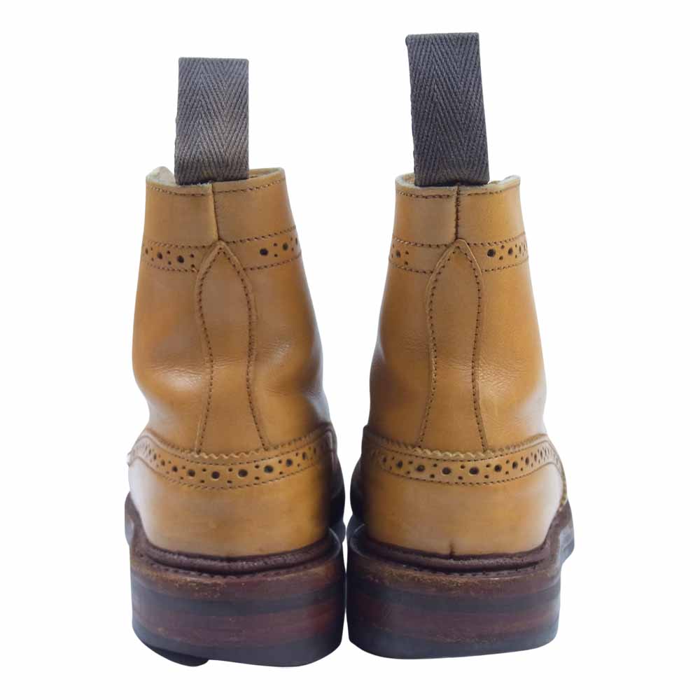 Tricker's トリッカーズ L5180 MALTON Brogue Boots モールトン レースアップ ブーツ ライトブラウン系 5【中古】