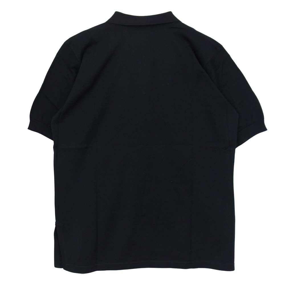 Aquascutum アクアスキュータム 2B 半袖 ニット ポロシャツ ネイビー ネイビー系 9【中古】