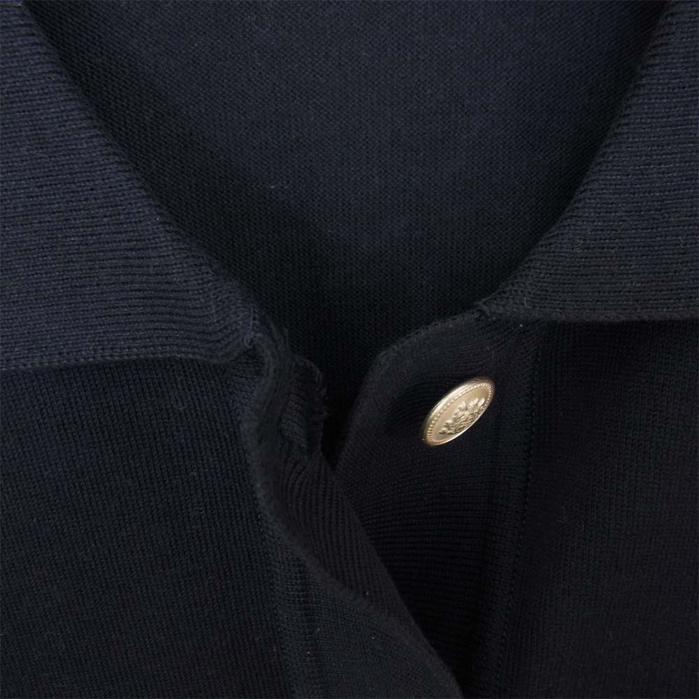 Aquascutum アクアスキュータム 2B 半袖 ニット ポロシャツ ネイビー ネイビー系 9【中古】