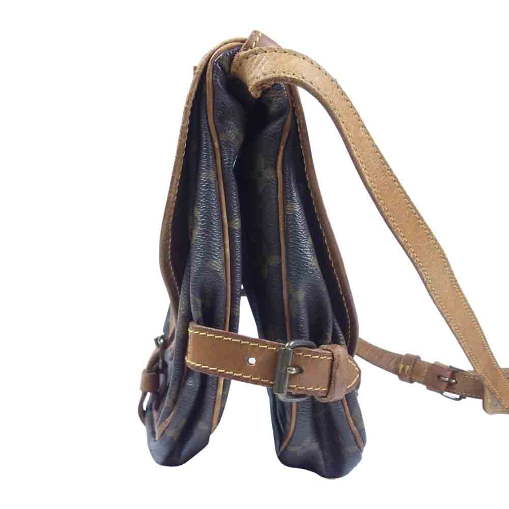 LOUIS VUITTON ルイ・ヴィトン モノグラム ソミュール30 ショルダー バッグ ダークブラウン系【中古】