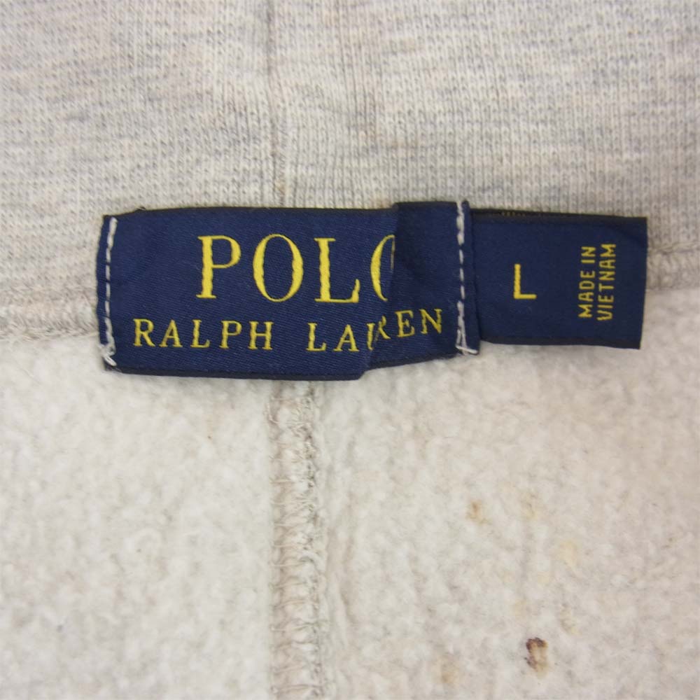 POLO RALPH LAUREN ポロ・ラルフローレン ロゴ刺繍 スウェット パンツ グレー系 L【中古】