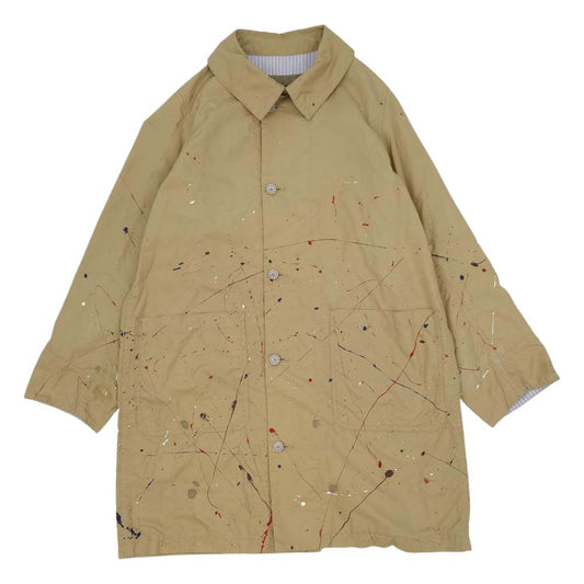 VISVIM ビズビム 0219905013008 GREASE MONKEY COAT I.C.T. ペイント加工 グレイス モンキー コート ベージュ系 1【美品】【中古】