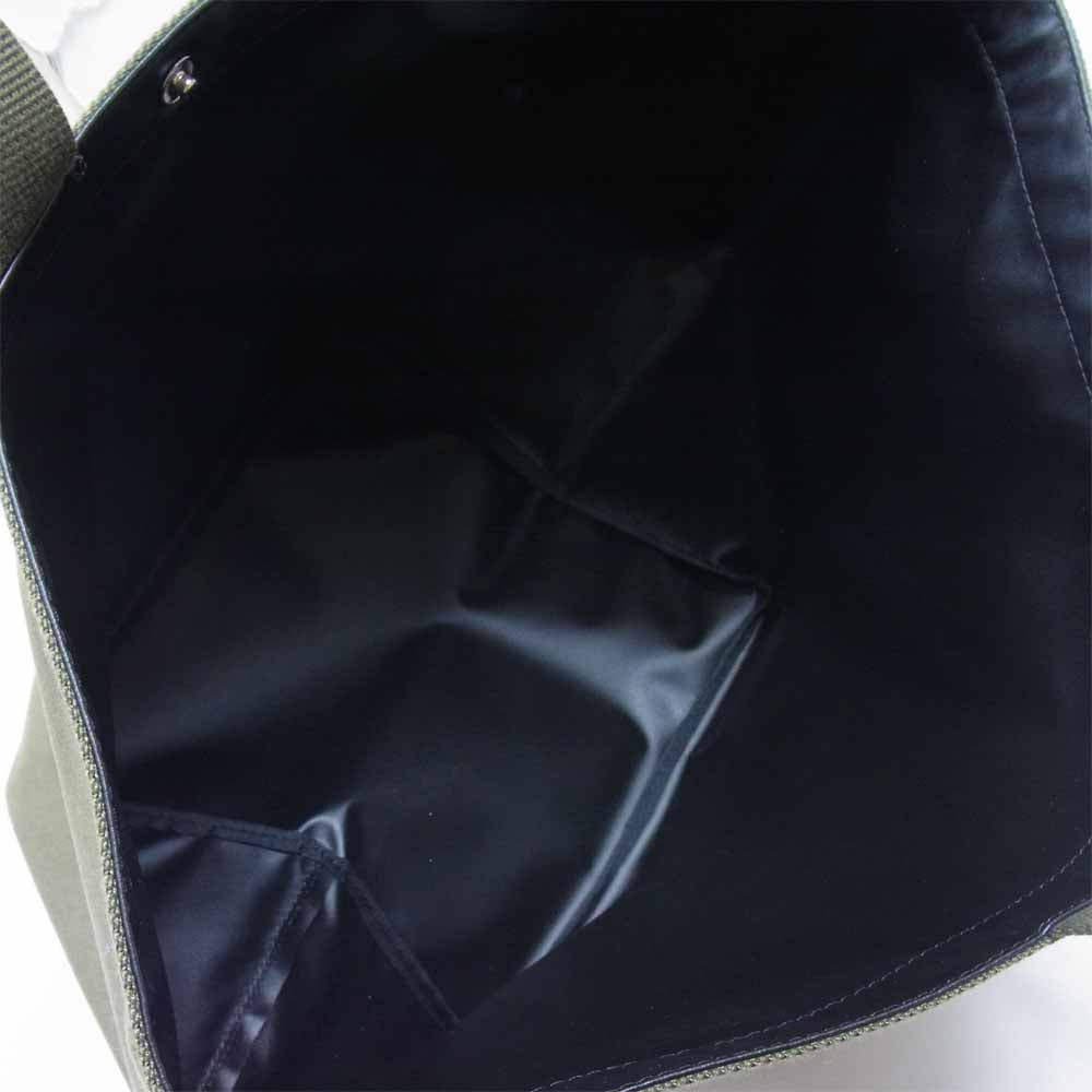 Herve Chapelier エルベ・シャプリエ 725CD 限定カラー 舟型 トート バッグ ムース×ムース ドラジェ L【極上美品】【中古】