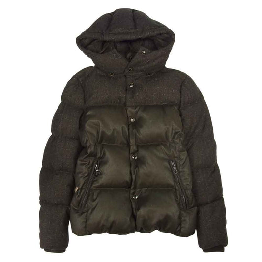 1piu1uguale3 ウノピュウノウグァーレトレ MRB023 × DUVETICA デュベティカ hooded down jacket フーディ― ダウン ジャケット ブラウン系 5【中古】