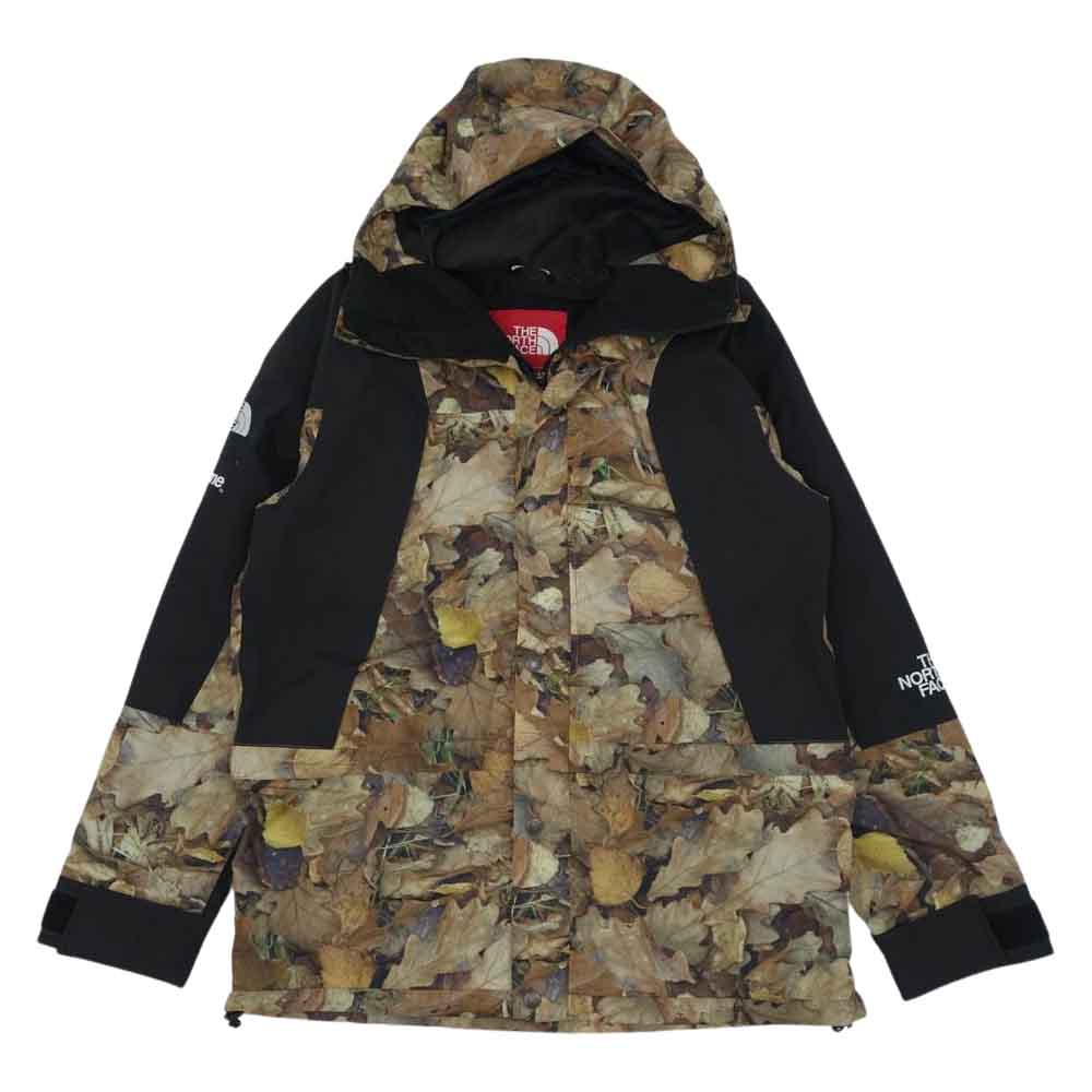 Supreme シュプリーム 16AW NP51601I × THE NORTH FACE Mountain Light Jacket Leaves 国内正規品 ノースフェイス マウンテンライトジャケット枯葉　サイズM ブラウン系 M【中古】