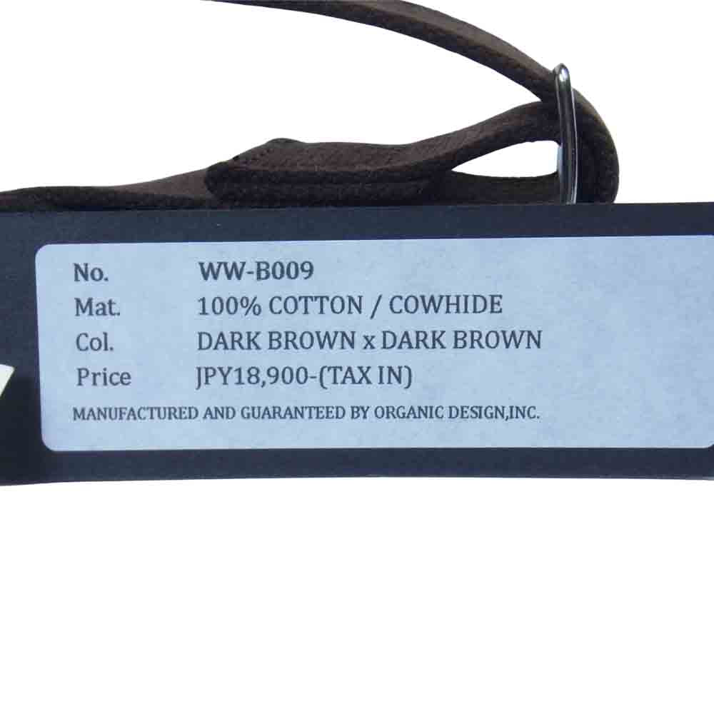 ワープアンドウーフ WW-B009 Original Small Fishing Bag スモール フィッシング ショルダー バッグ ダークブラウン系【新古品】【未使用】【中古】