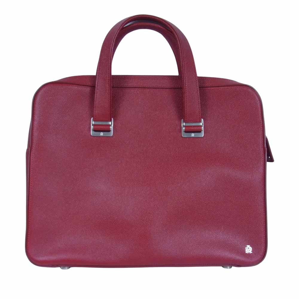 Dunhill ダンヒル BOURDON ボードン レザー ブリーフケース ビジネスバッグ エンジ系【美品】【中古】