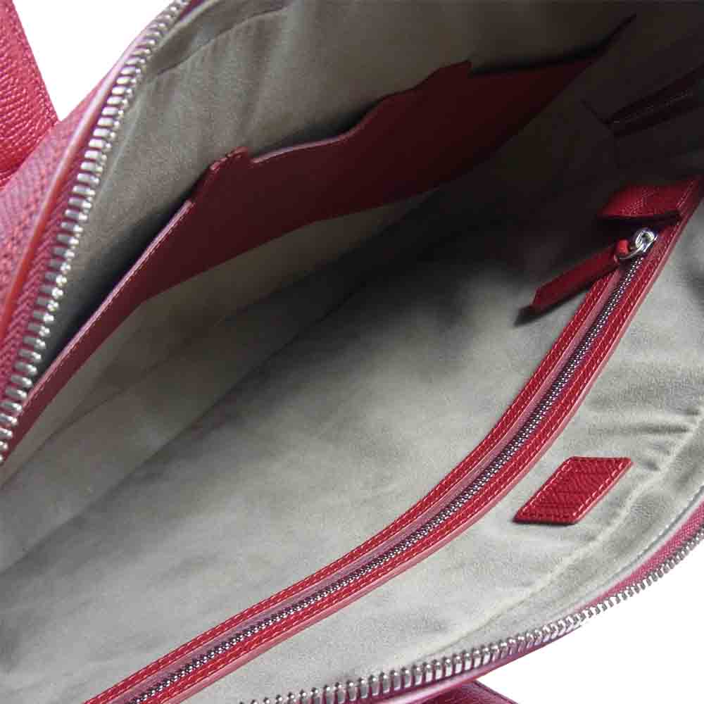 Dunhill ダンヒル BOURDON ボードン レザー ブリーフケース ビジネスバッグ エンジ系【美品】【中古】