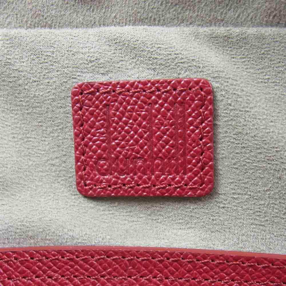 Dunhill ダンヒル BOURDON ボードン レザー ブリーフケース ビジネスバッグ エンジ系【美品】【中古】