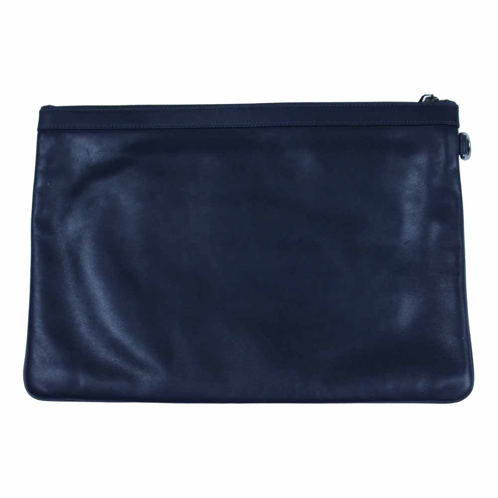 JIMMY CHOO ジミーチュウ スター スタッズ 裏地カモ クラッチバッグ セカンドバッグ ダークネイビー系【美品】【中古】