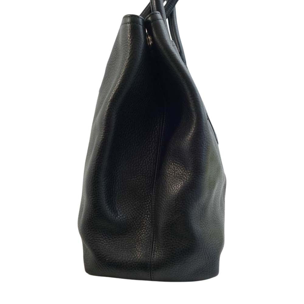 CHROME HEARTS クロムハーツ（原本有） TOTE W/SNP 3CMTRY PTCHS 3セメタリー レザー トート バッグ ブラック系【中古】