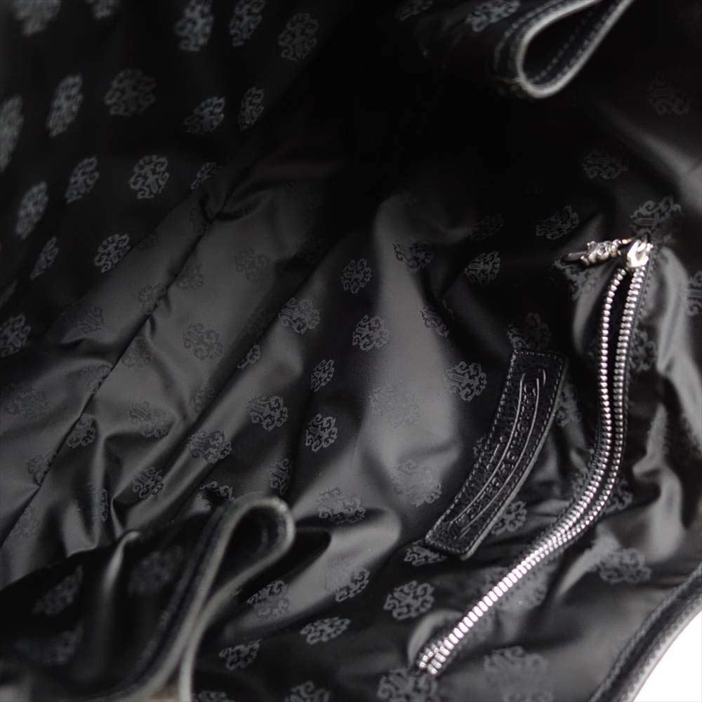 CHROME HEARTS クロムハーツ（原本有） TOTE W/SNP 3CMTRY PTCHS 3セメタリー レザー トート バッグ ブラック系【中古】