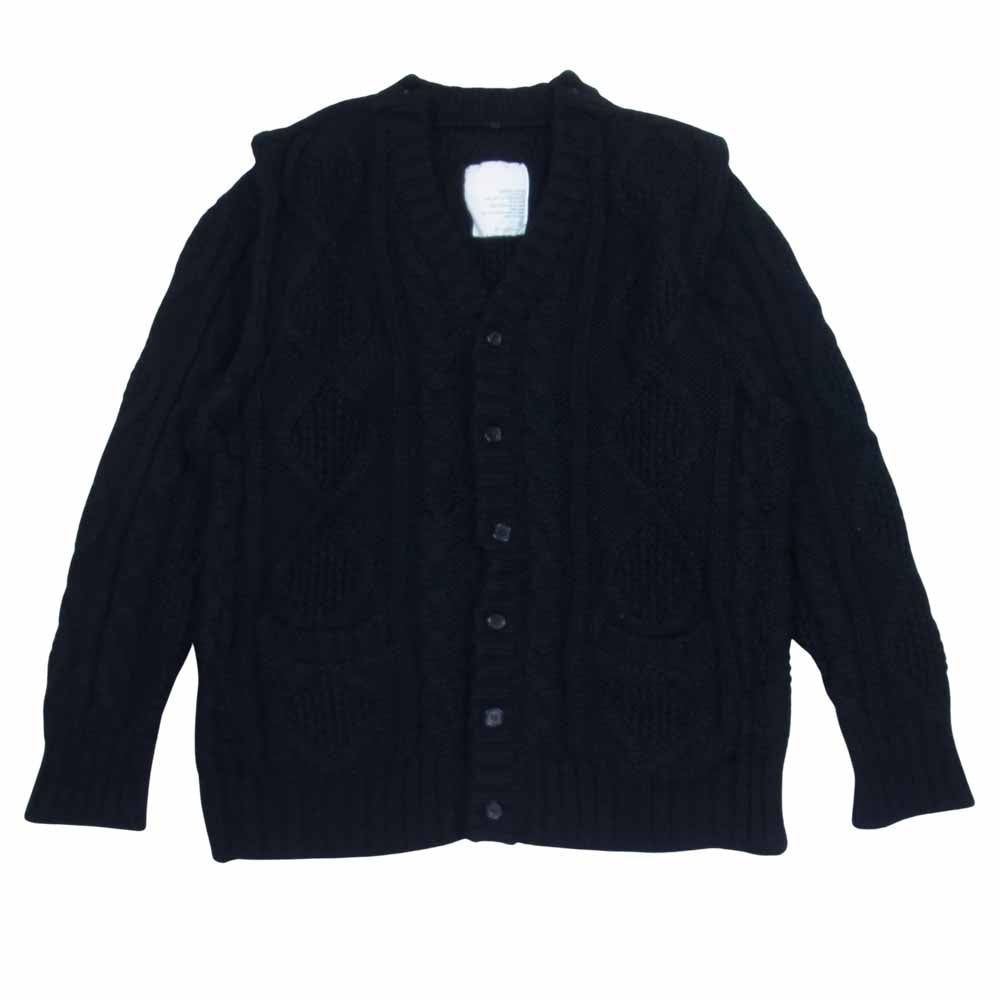 UNDERCOVER アンダーカバー EVCHANGE期 エクスチェンジ期 ニット カーディガン ブラック系 L【中古】
