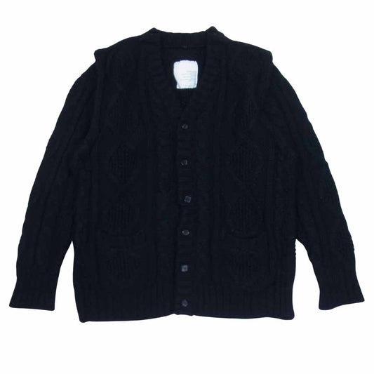 UNDERCOVER アンダーカバー EVCHANGE期 エクスチェンジ期 ニット カーディガン ブラック系 L【中古】