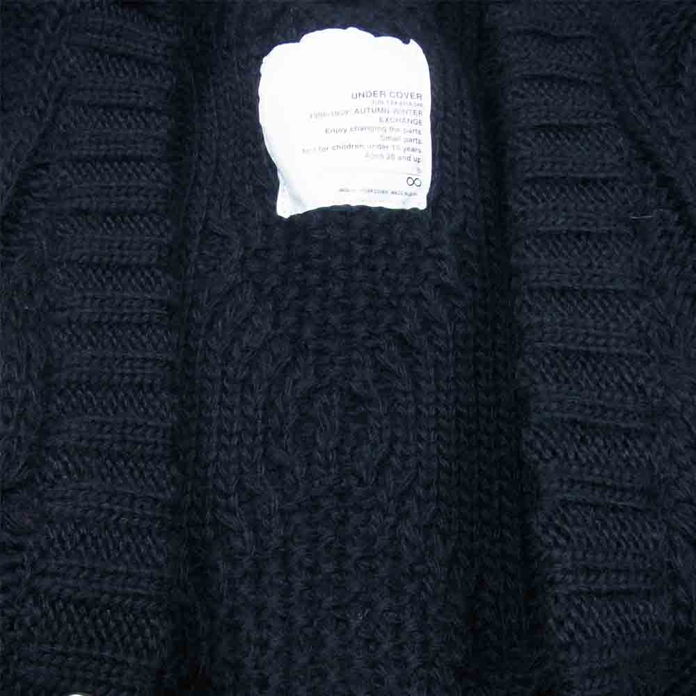 UNDERCOVER アンダーカバー EVCHANGE期 エクスチェンジ期 ニット カーディガン ブラック系 L【中古】