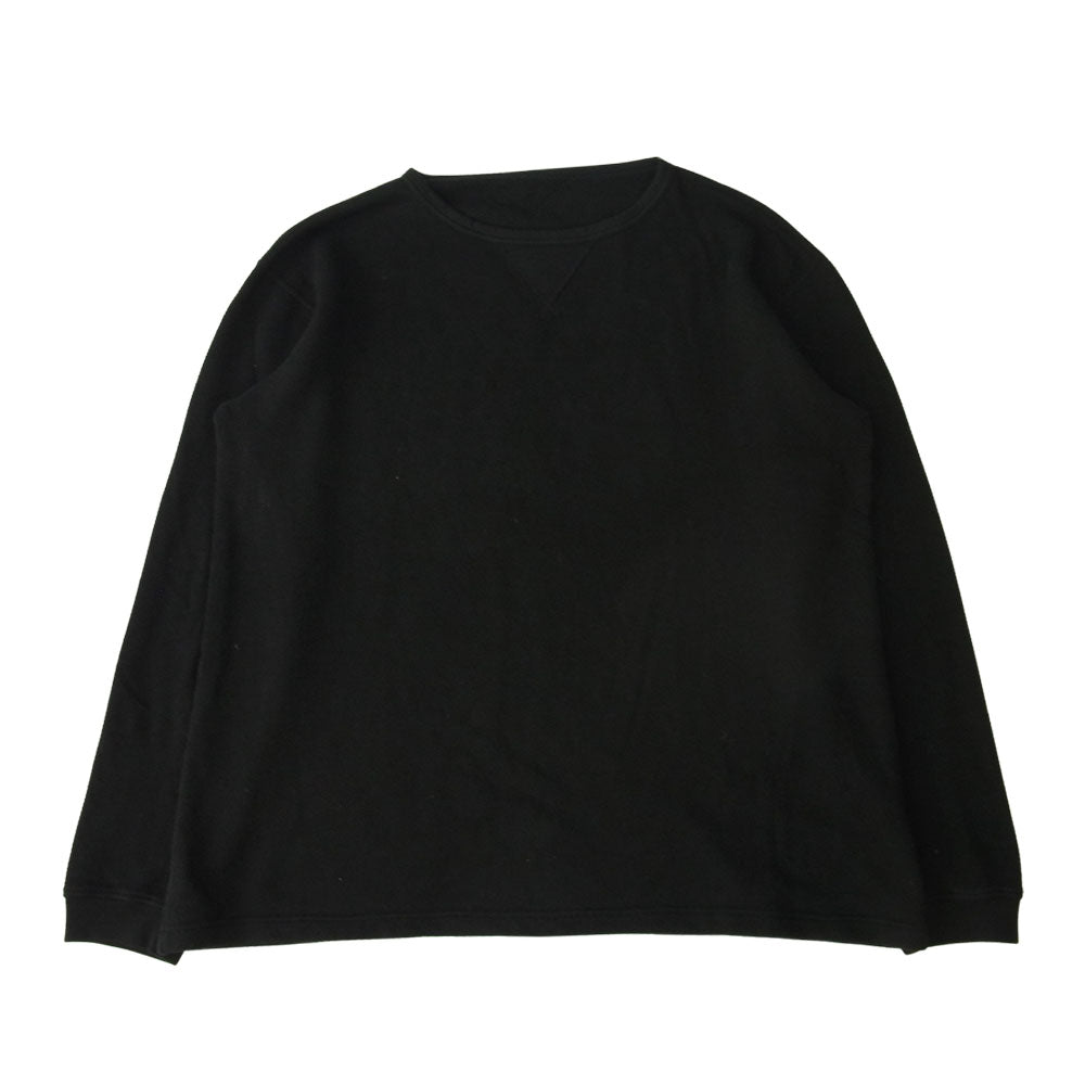 PORTER CLASSIC ポータークラシック FRENCH THERMAL CREWNECK フレンチ サーマル クルーネック カットソー ブラック系 XL【中古】