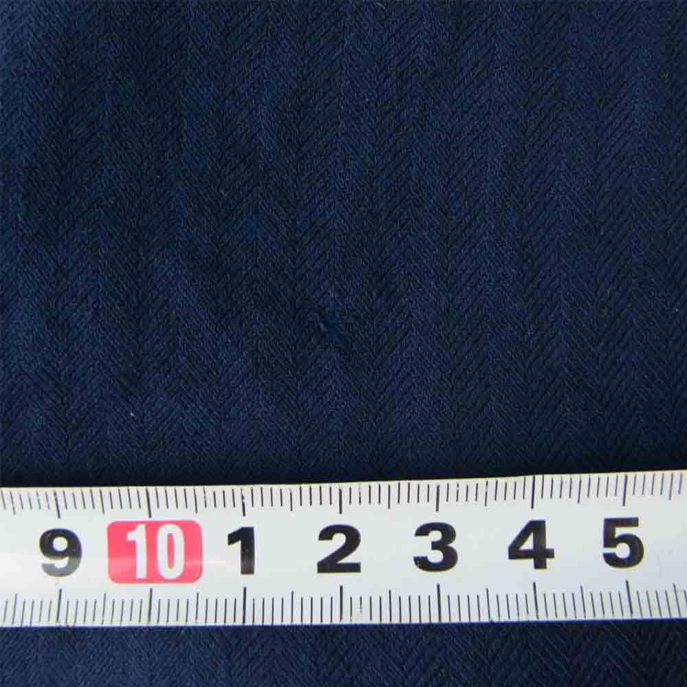 アミリ カットオフエッジ コットンカシミヤ ミリタリー シャツ ネイビー系 XL【中古】