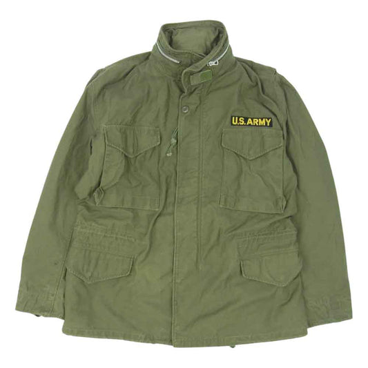 米軍 stock no 8405-782-2939 60s Mー65 1st  MODEL フィールド ジャケット エポレット無し コンマー ジップ R-M ミリタリー ジャケット カーキ系 REGULAR MEDIUM【中古】