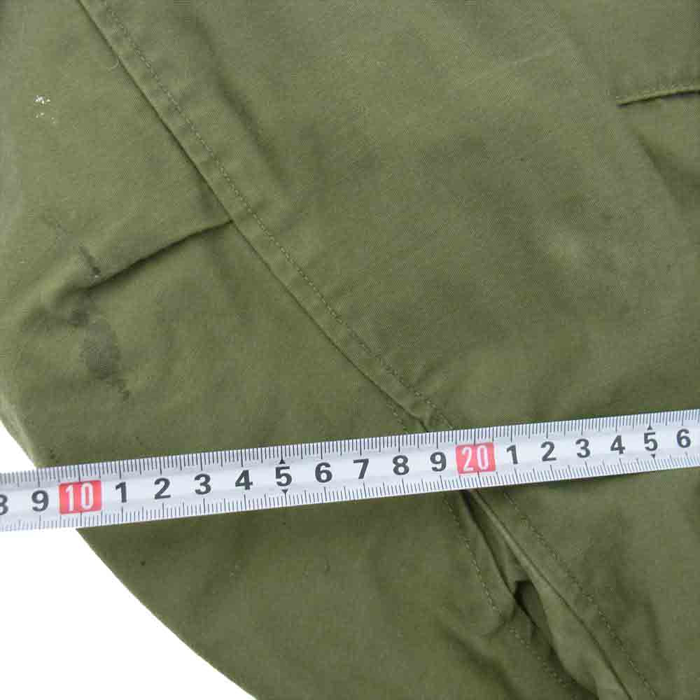 米軍 stock no 8405-782-2939 60s Mー65 1st  MODEL フィールド ジャケット エポレット無し コンマー ジップ R-M ミリタリー ジャケット カーキ系 REGULAR MEDIUM【中古】
