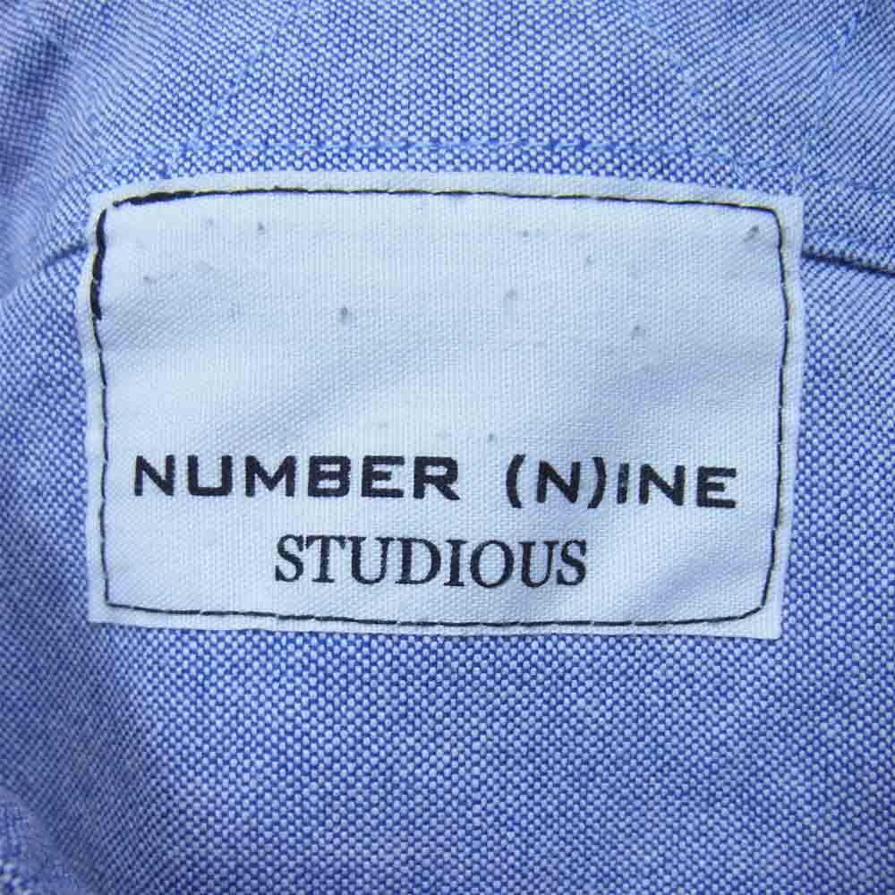 NUMBER(N)INE ナンバーナイン × STUDEIOUS ステュディオス 長袖 BD シャツ ライトブルー系 3【中古】