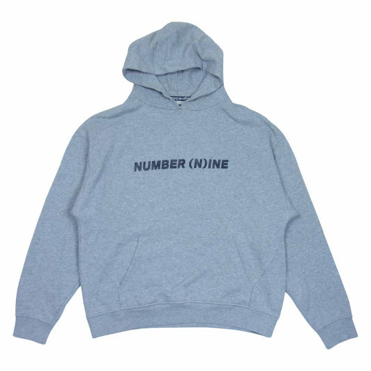 NUMBER(N)INE ナンバーナイン ロゴ プルオーバー パーカー グレー系 S【中古】