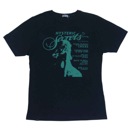 HYSTERIC GLAMOUR ヒステリックグラマー 0224CT03 HIGHEST QUALITY pt Tシャツ ブラック系 M【中古】