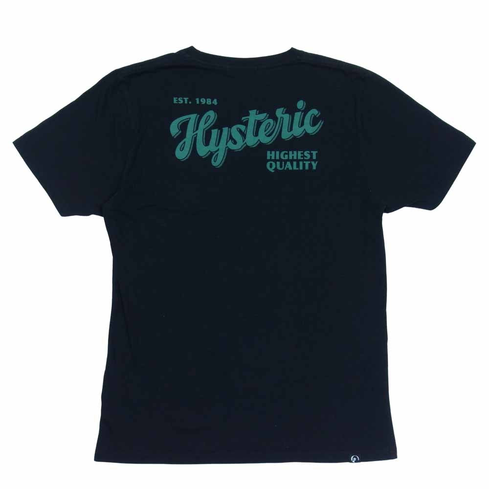 HYSTERIC GLAMOUR ヒステリックグラマー 0224CT03 HIGHEST QUALITY pt Tシャツ ブラック系 M【中古】