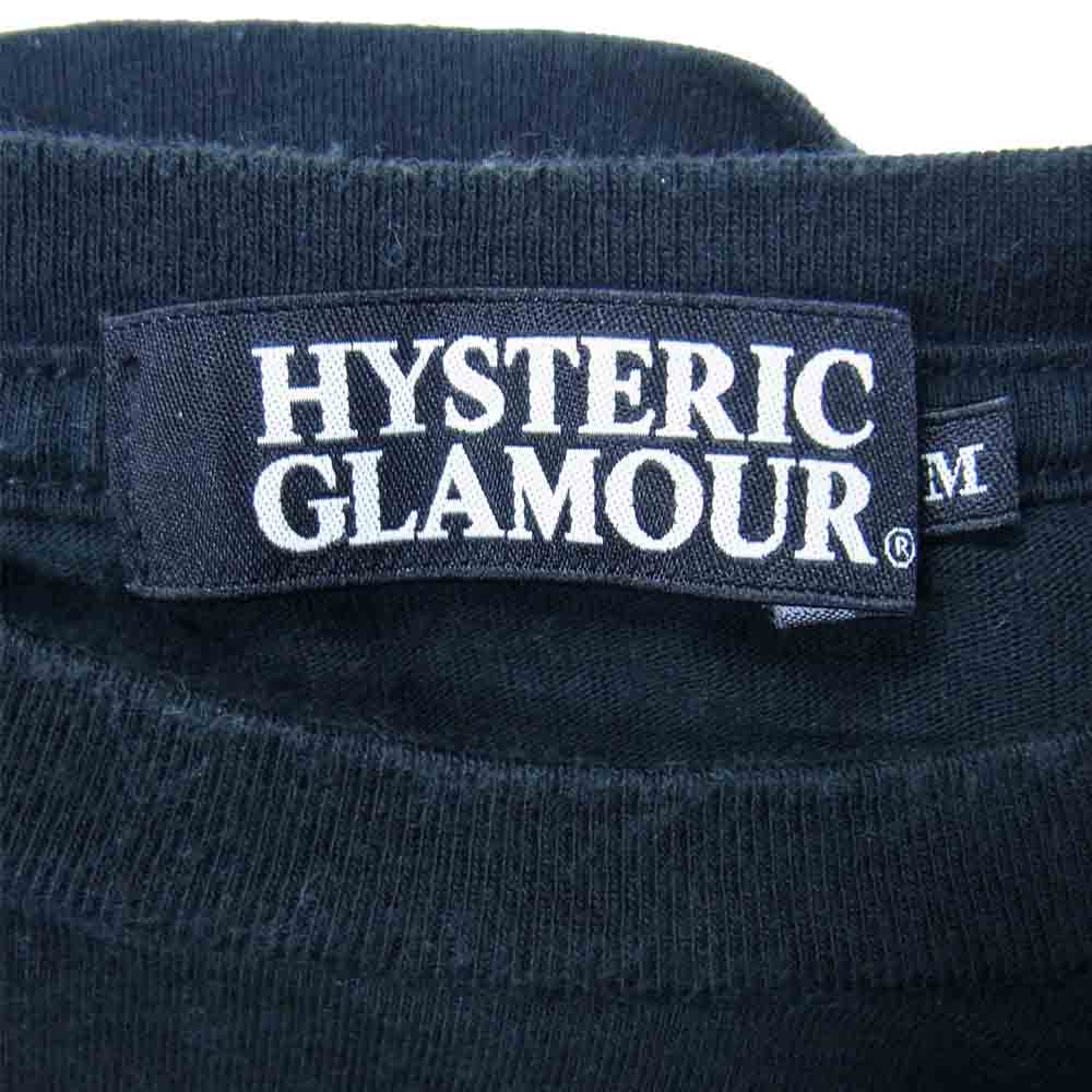 HYSTERIC GLAMOUR ヒステリックグラマー 0224CT03 HIGHEST QUALITY pt Tシャツ ブラック系 M【中古】