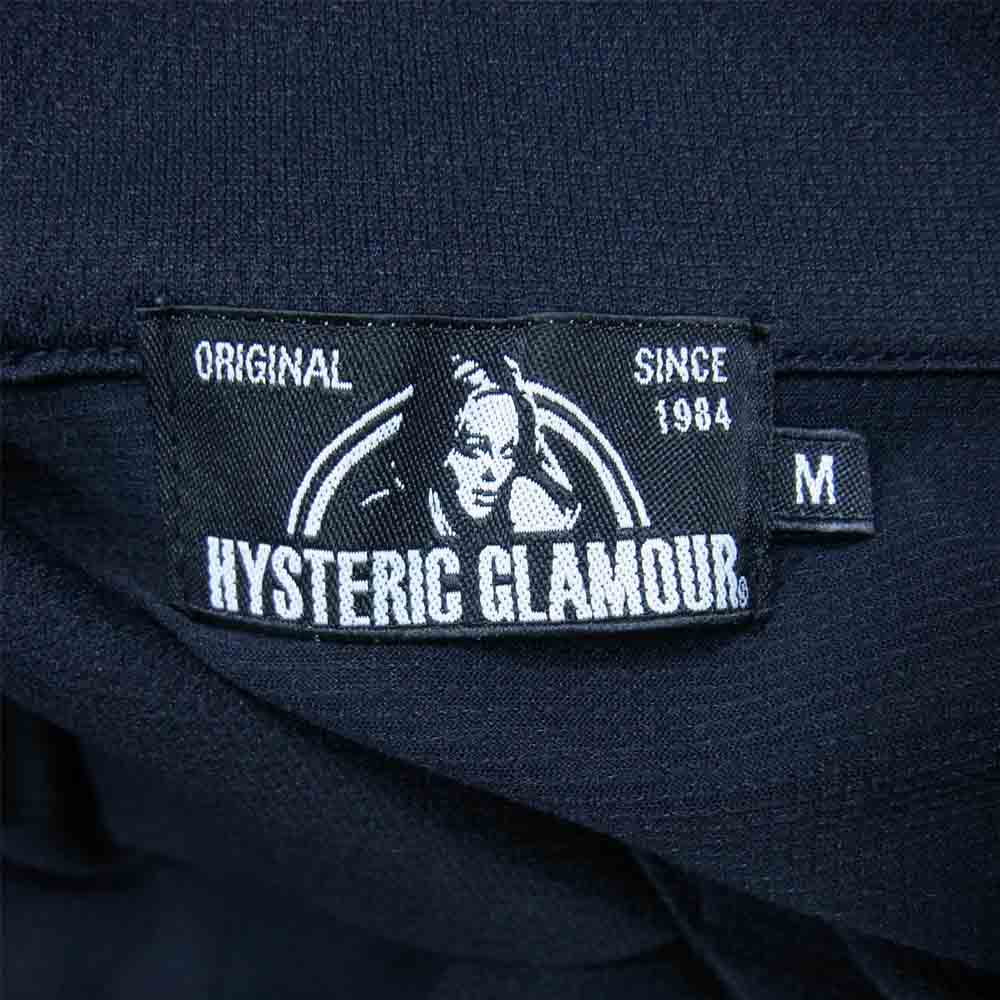 HYSTERIC GLAMOUR ヒステリックグラマー 02182CH03 COCKTAIL TIME オープンカラー 半袖 プリント シャツ ブラック系 M【美品】【中古】