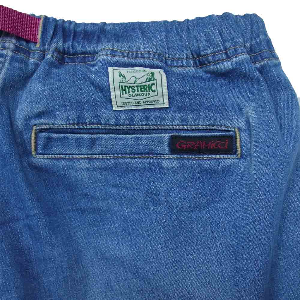 HYSTERIC GLAMOUR ヒステリックグラマー 0253AP01 × GRAMICCI グラミチ デニム イージーパンツ インディゴブルー系 M【中古】