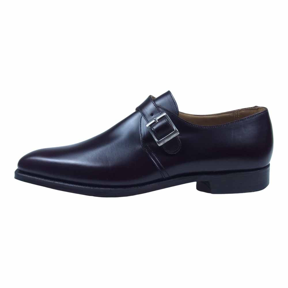 CROCKETT&JONES クロケットアンドジョーンズ EDIFICE 25118 Monkton エディフィス モンクシューズ ダークブラウン系 7E【新古品】【未使用】【中古】