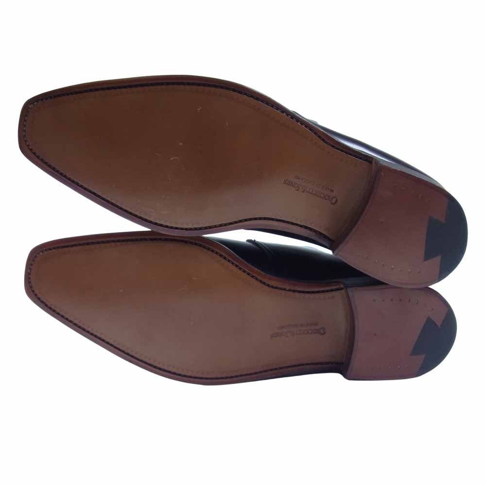 CROCKETT&JONES クロケットアンドジョーンズ EDIFICE 25118 Monkton エディフィス モンクシューズ ダークブラウン系 7E【新古品】【未使用】【中古】