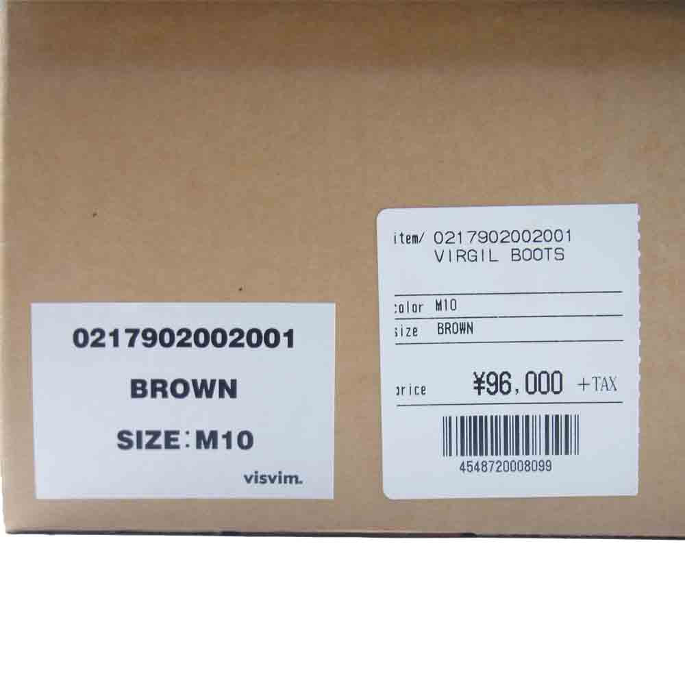 VISVIM ビズビム 0218902002004 ICT限定 VIRGIL BOOTS ヴァージル ブーツ ブラウン系 M10【中古】