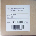 VISVIM ビズビム 0217902002001 ICT限定 VIRGIL BOOTS ヴァージル ブーツ ダークブラウン系 M10【中古】